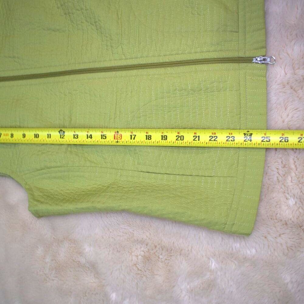 Talbots Womens Vest Green Size Medium Full Zip - Picture 7 of 11